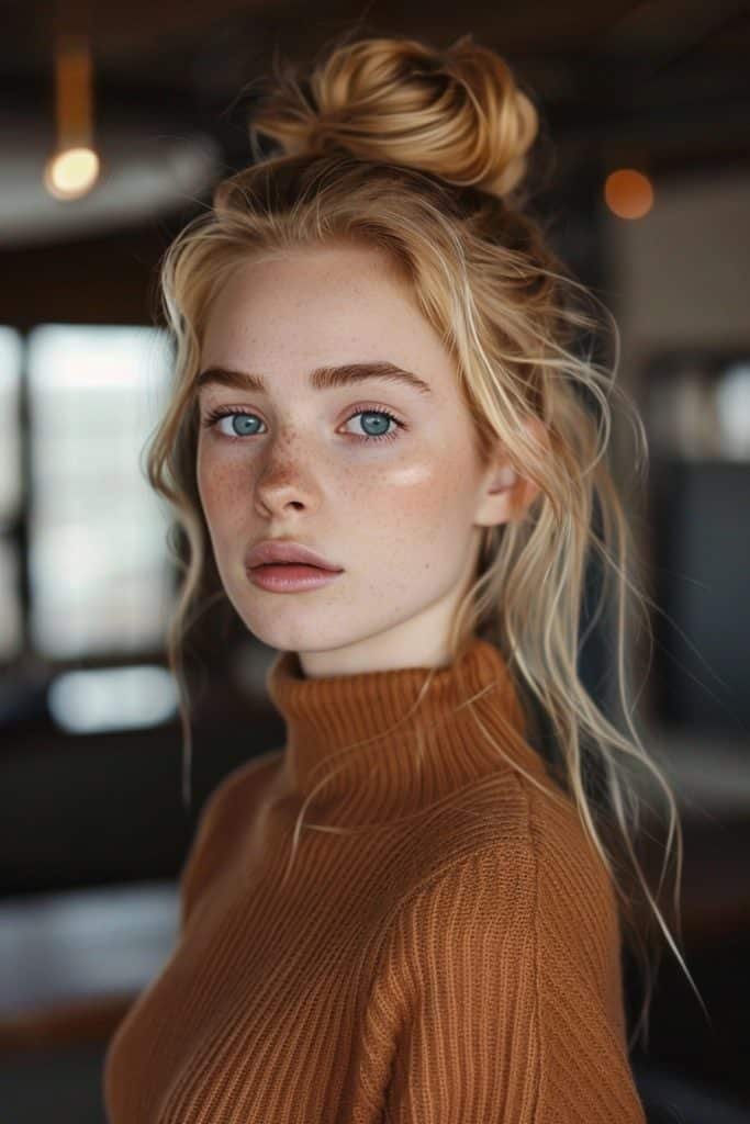 Messy Bun hairstyles for long hair