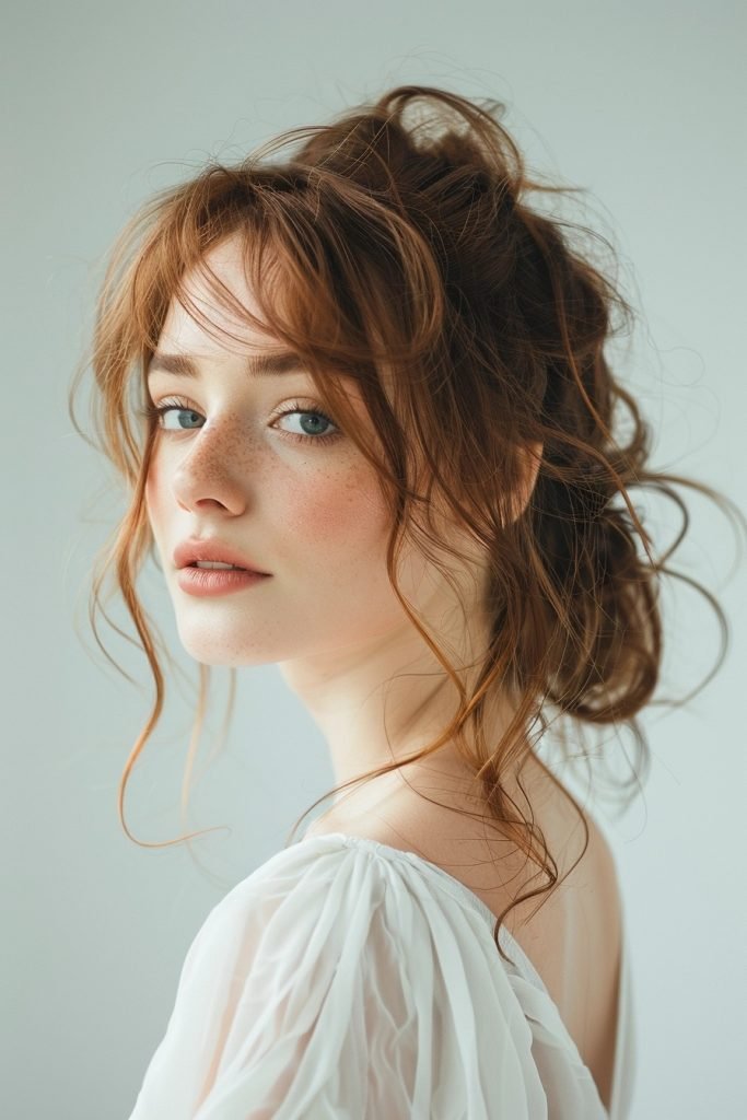 Messy Bun Hairstyles for Medium Length Hair