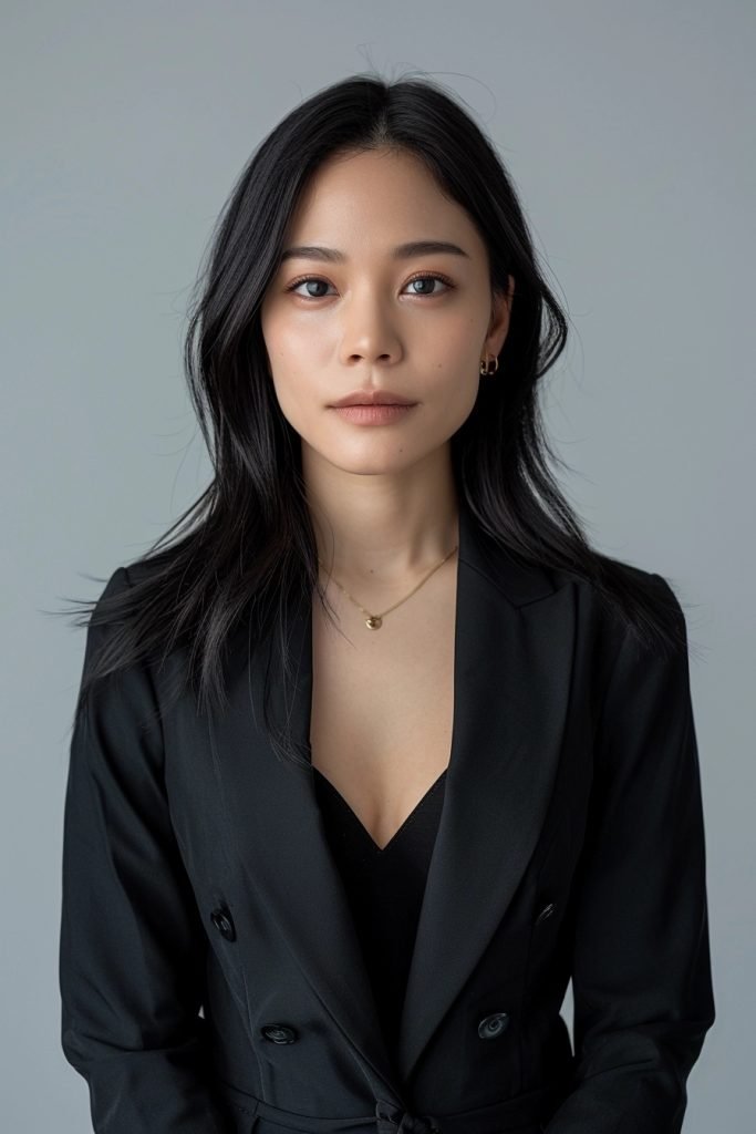 Middle Part Hairstyles for Medium Length Hair