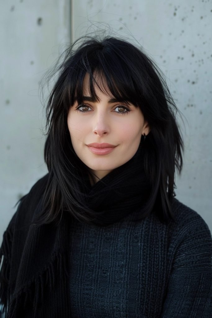 Middle Part Hairstyles for Medium Length Hair