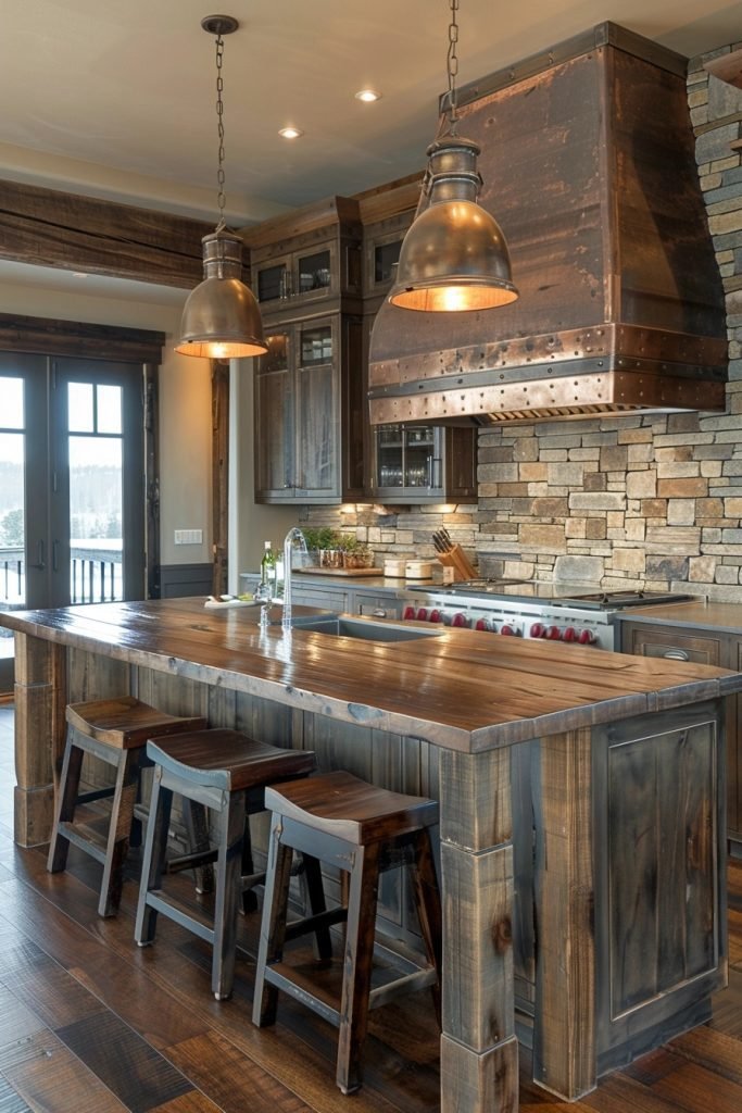 Modern Rustic Fusion Cooking Spaces