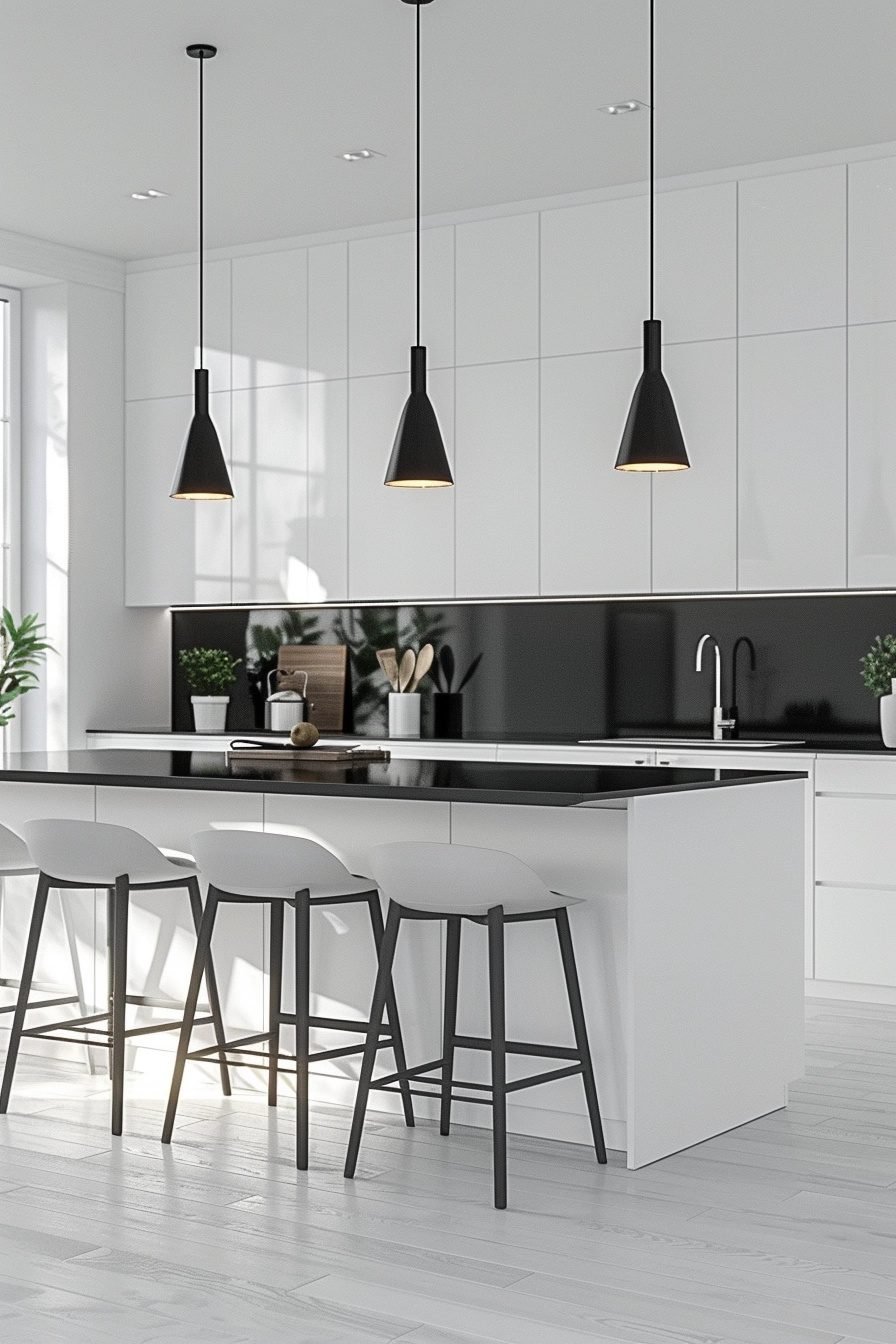 29 Black And White Modern Kitchen Ideas For A Stunning Makeover ...