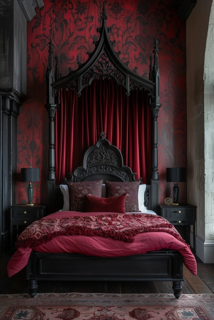 Neo-Gothic Bedroom Designs