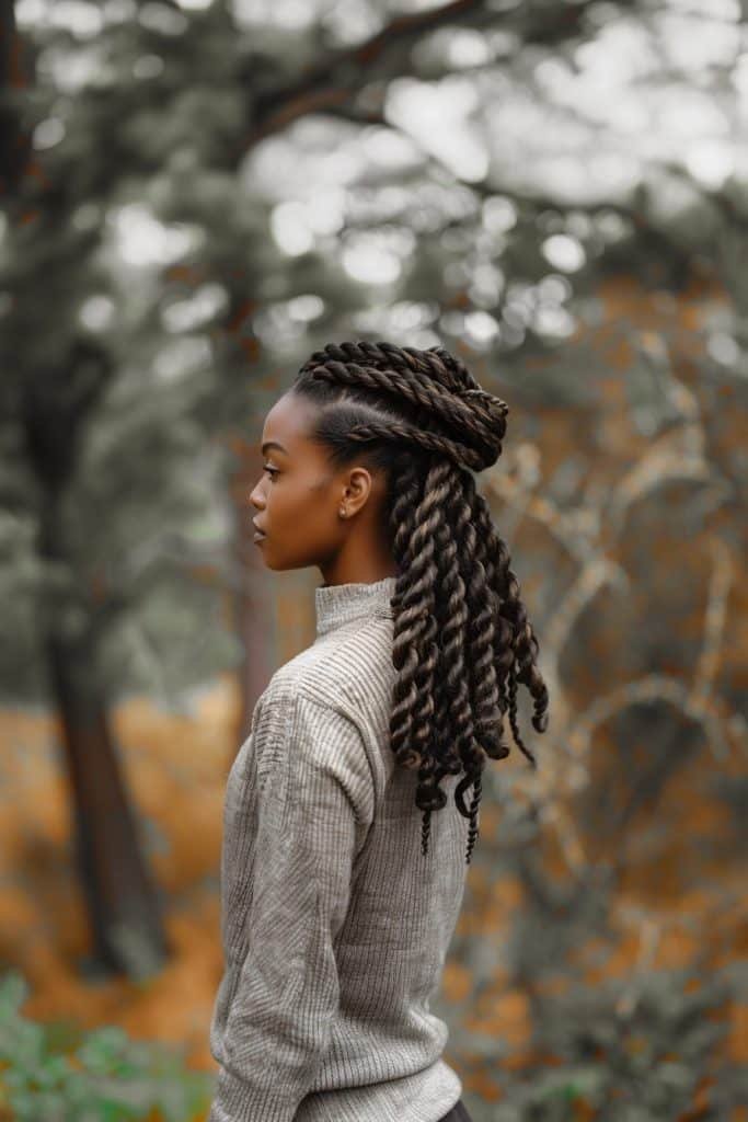 Nubian Twists hairstyles for black hair