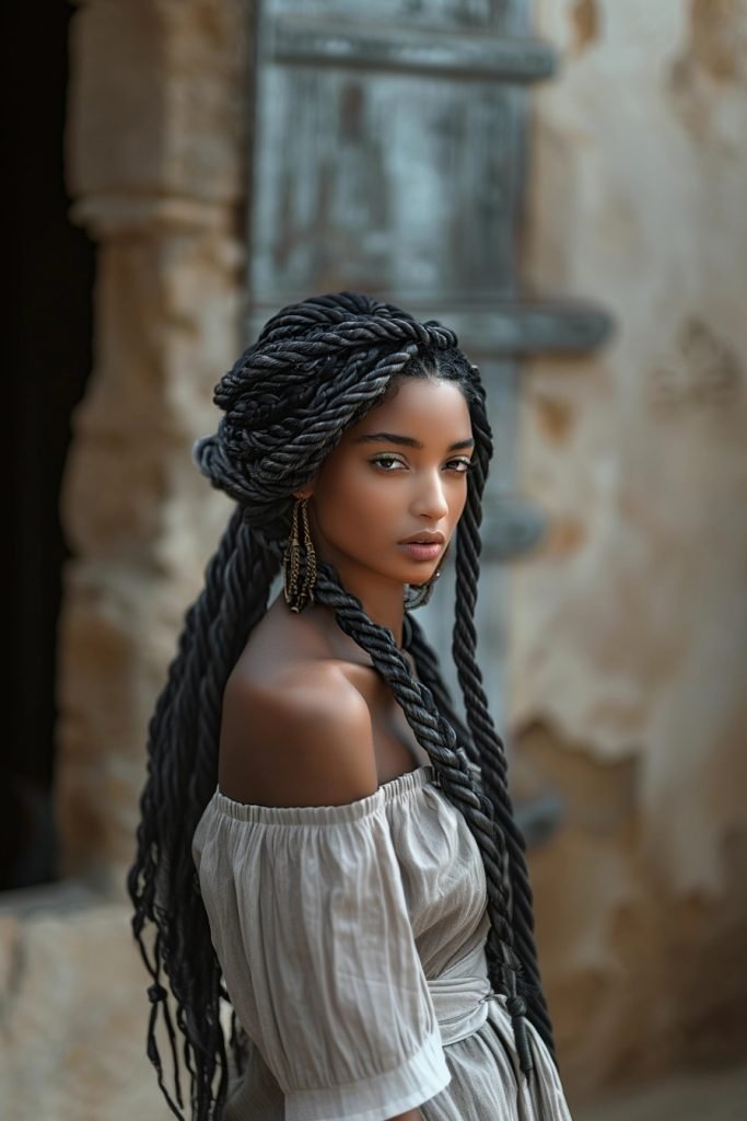 Nubian Twists hairstyles for black hair