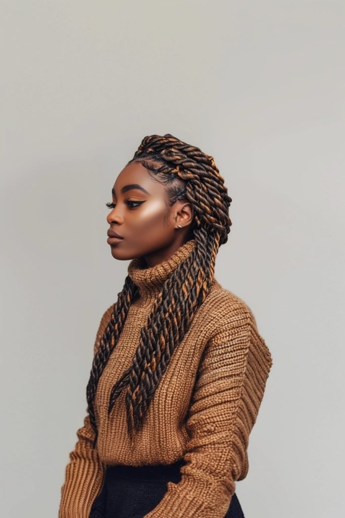 Nubian Twists hairstyles for black hair