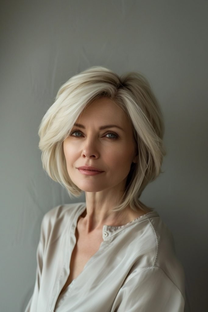 Polished Bob hairstyles 50 year old women