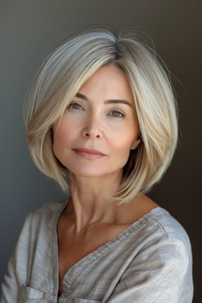 Polished Bob hairstyles 50 year old women