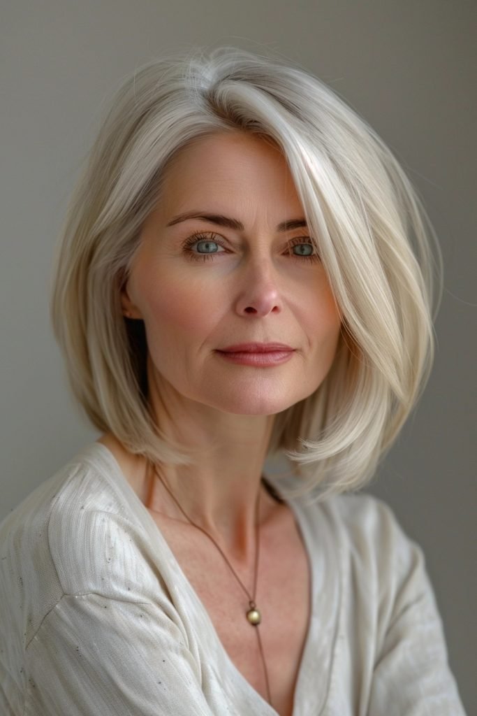 Polished Bob hairstyles 50 year old women