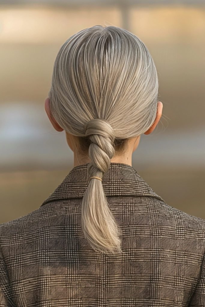 Ponytail with a Twist Hairstyles for Medium Length Hair