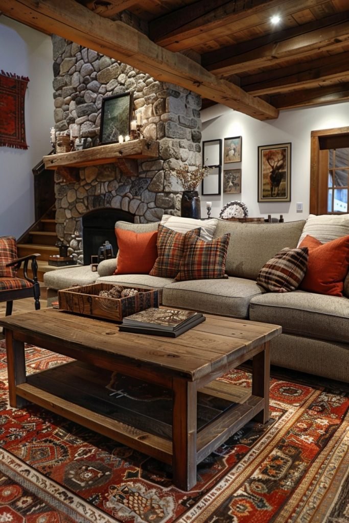 Rustic Elegance Living Spaces