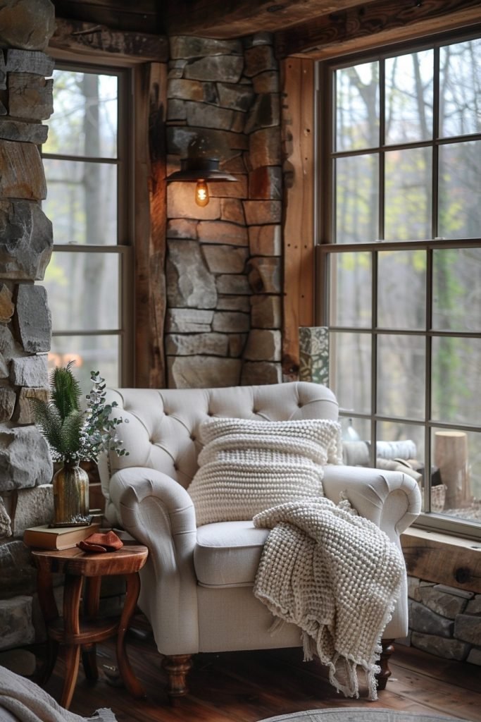 Rustic Reflection Nook