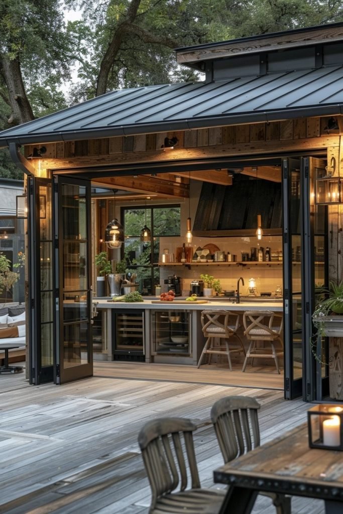 Seamless Indoor-Outdoor Kitchens