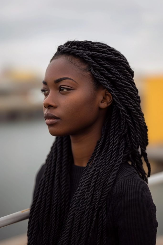 Senegalese Twists hairstyles for black hair