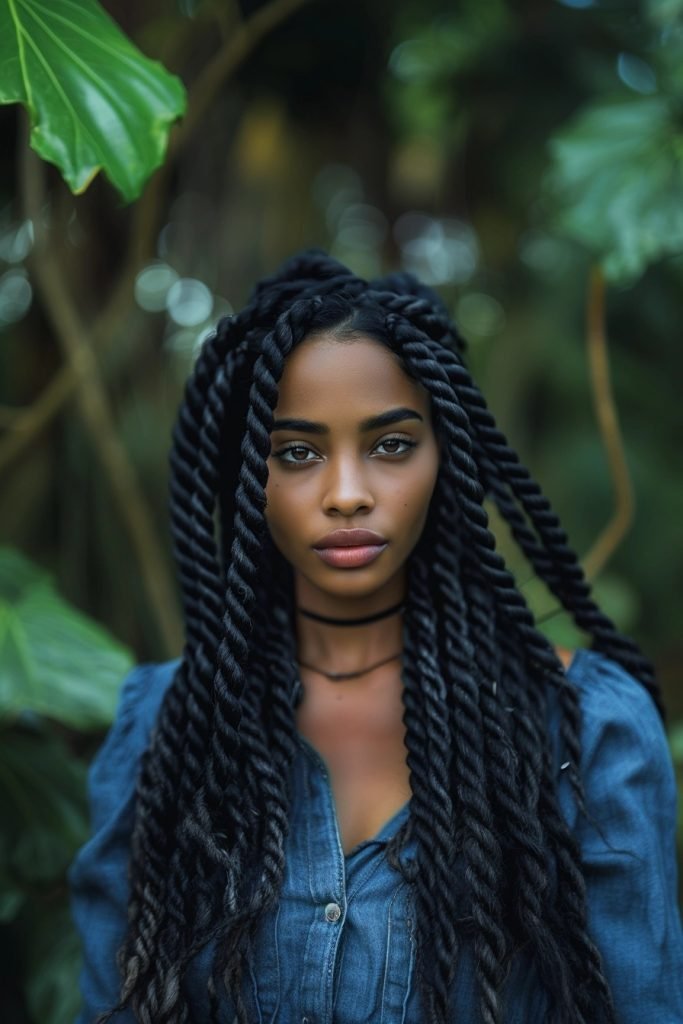 Senegalese Twists hairstyles for black hair