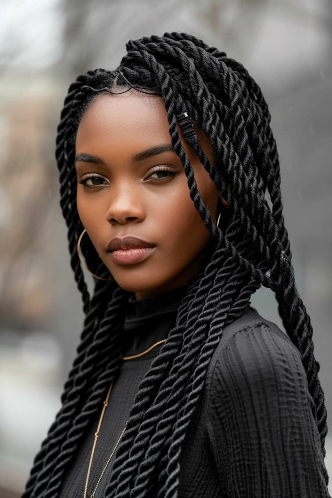 Senegalese Twists hairstyles for black hair