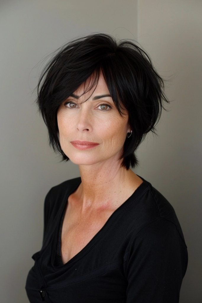 Short Bob with Volume hairstyles 50 year old women