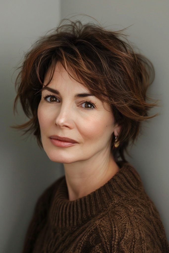 Short Shag hairstyles 50 year old women