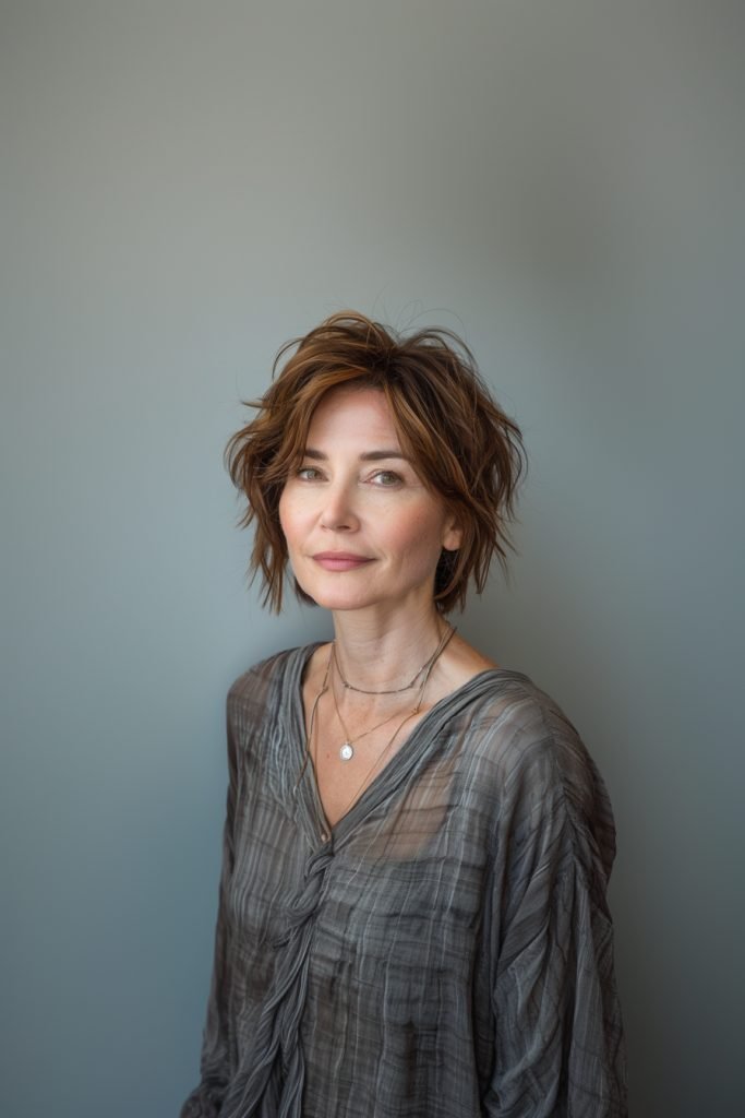 Short Shag hairstyles 50 year old women