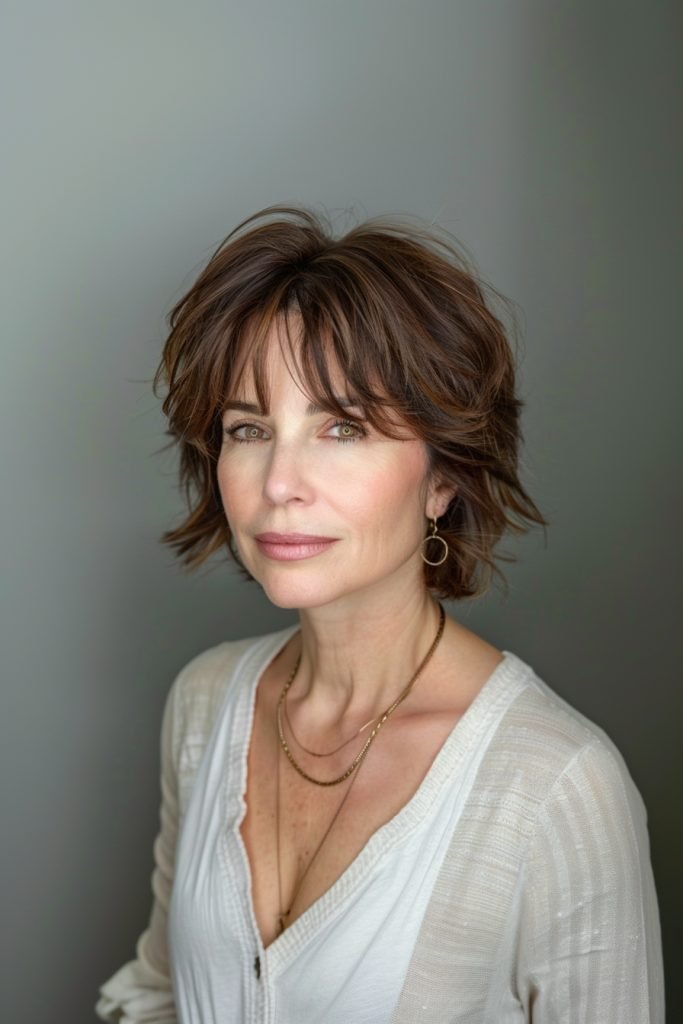 Short Shag hairstyles 50 year old women