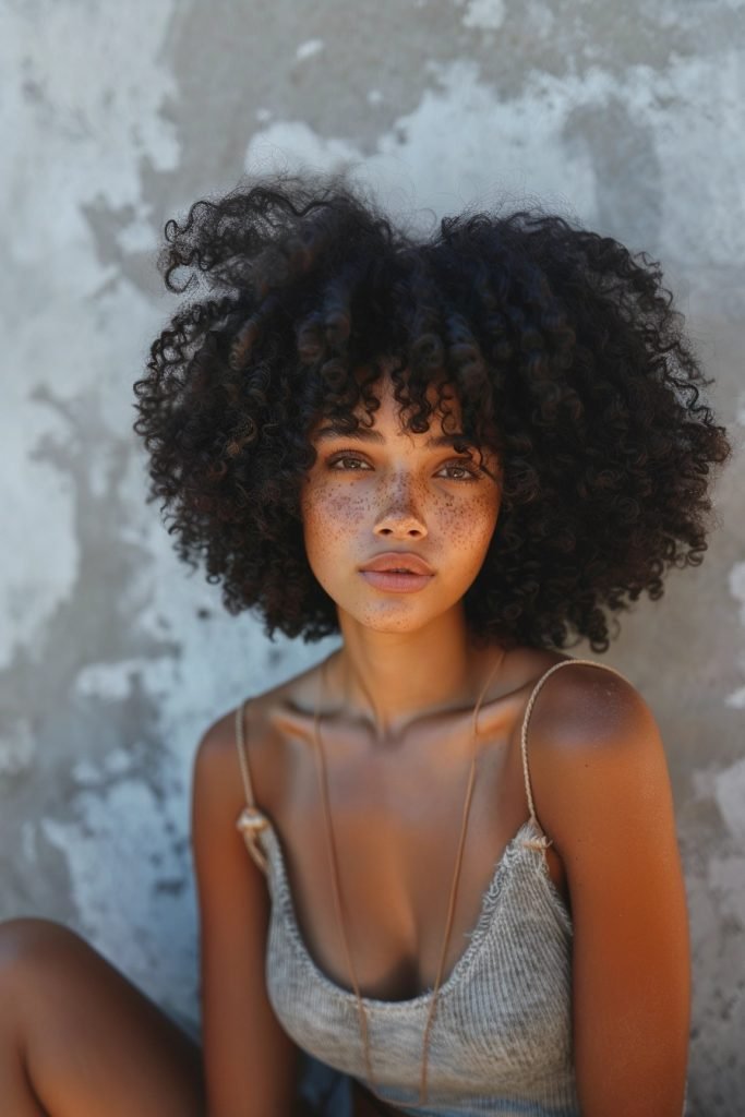 Shoulder-Length Curls hairstyles curly hair