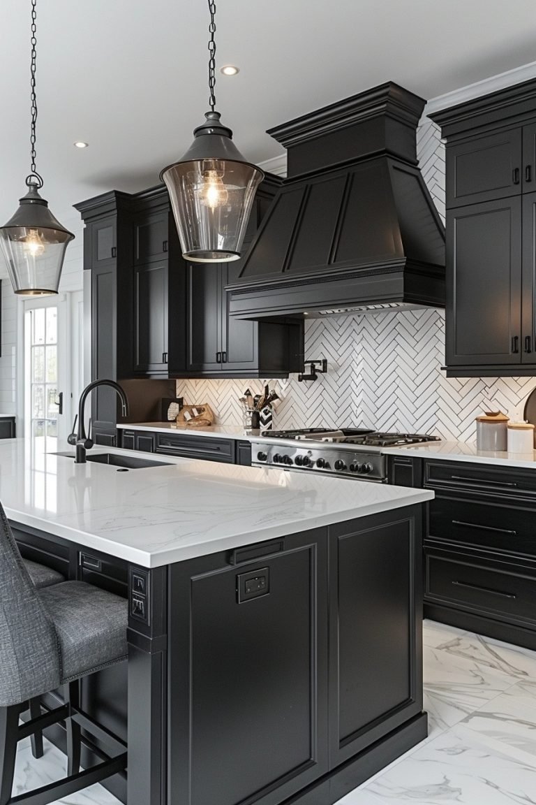 29 Black And White Modern Kitchen Ideas For A Stunning Makeover ...