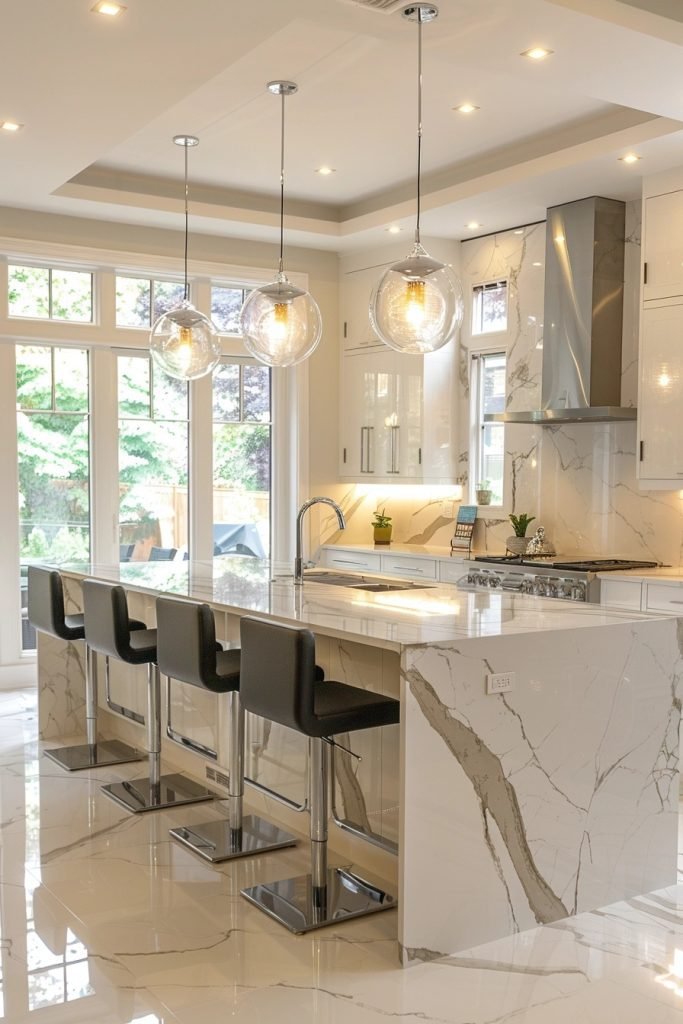 Sleek Marble Elegance Kitchens