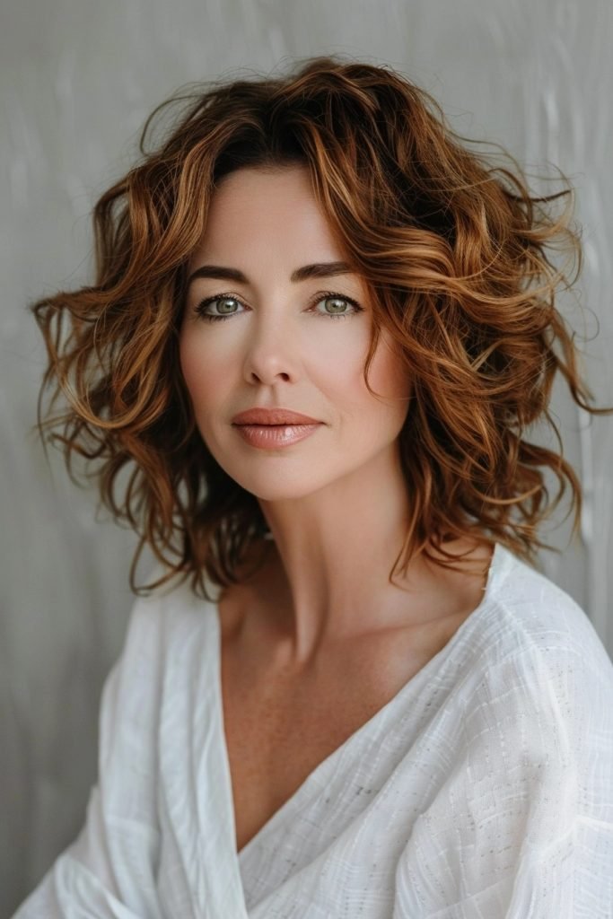 Soft Curls hairstyles 50 year old women