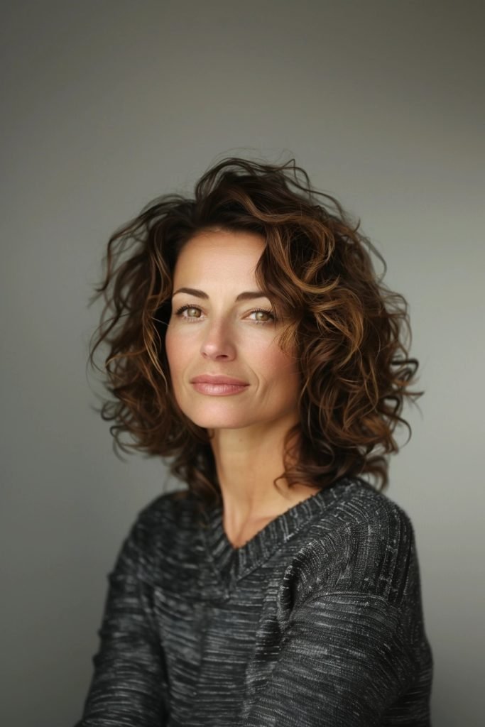 Soft Curls hairstyles 50 year old women