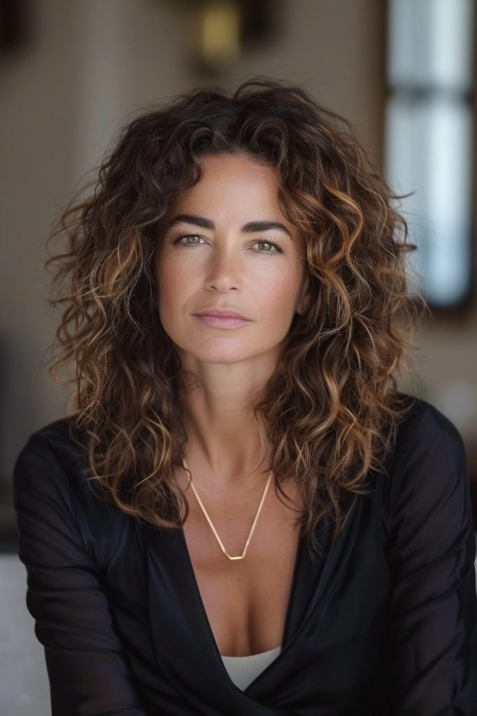 Soft Curls hairstyles 50 year old women