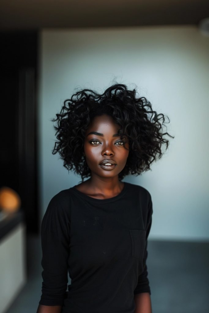 Spiral Curls hairstyles for black hair