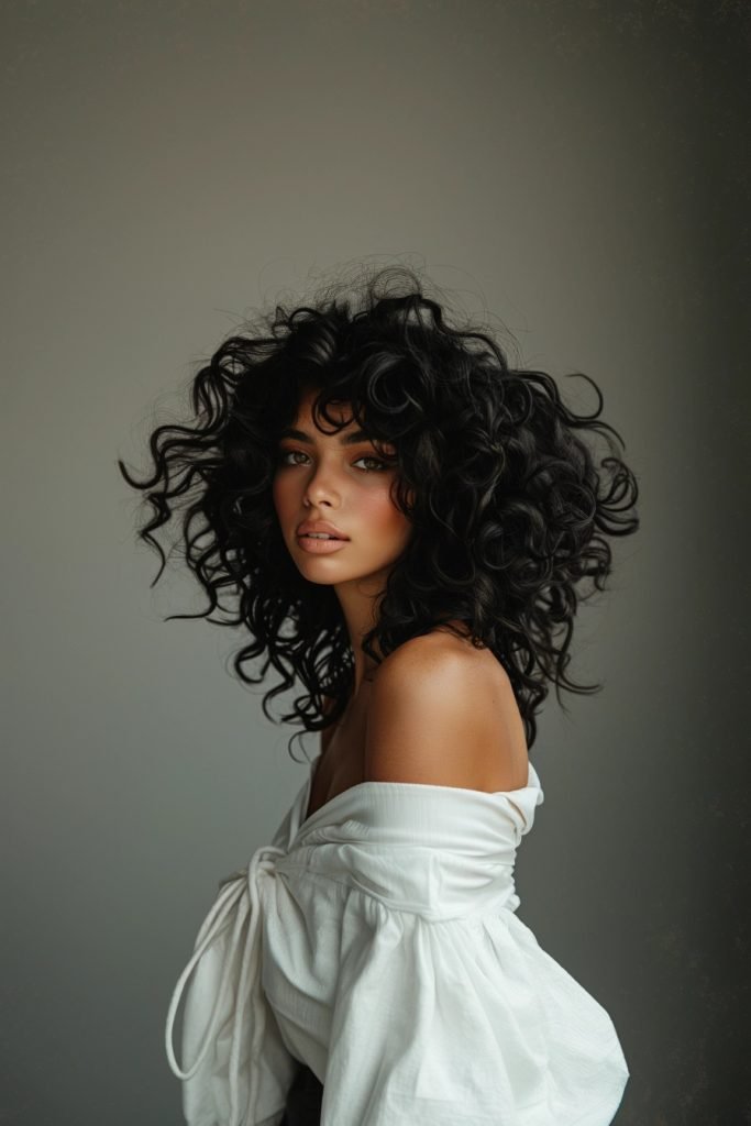 Spiral Curls hairstyles for black hair