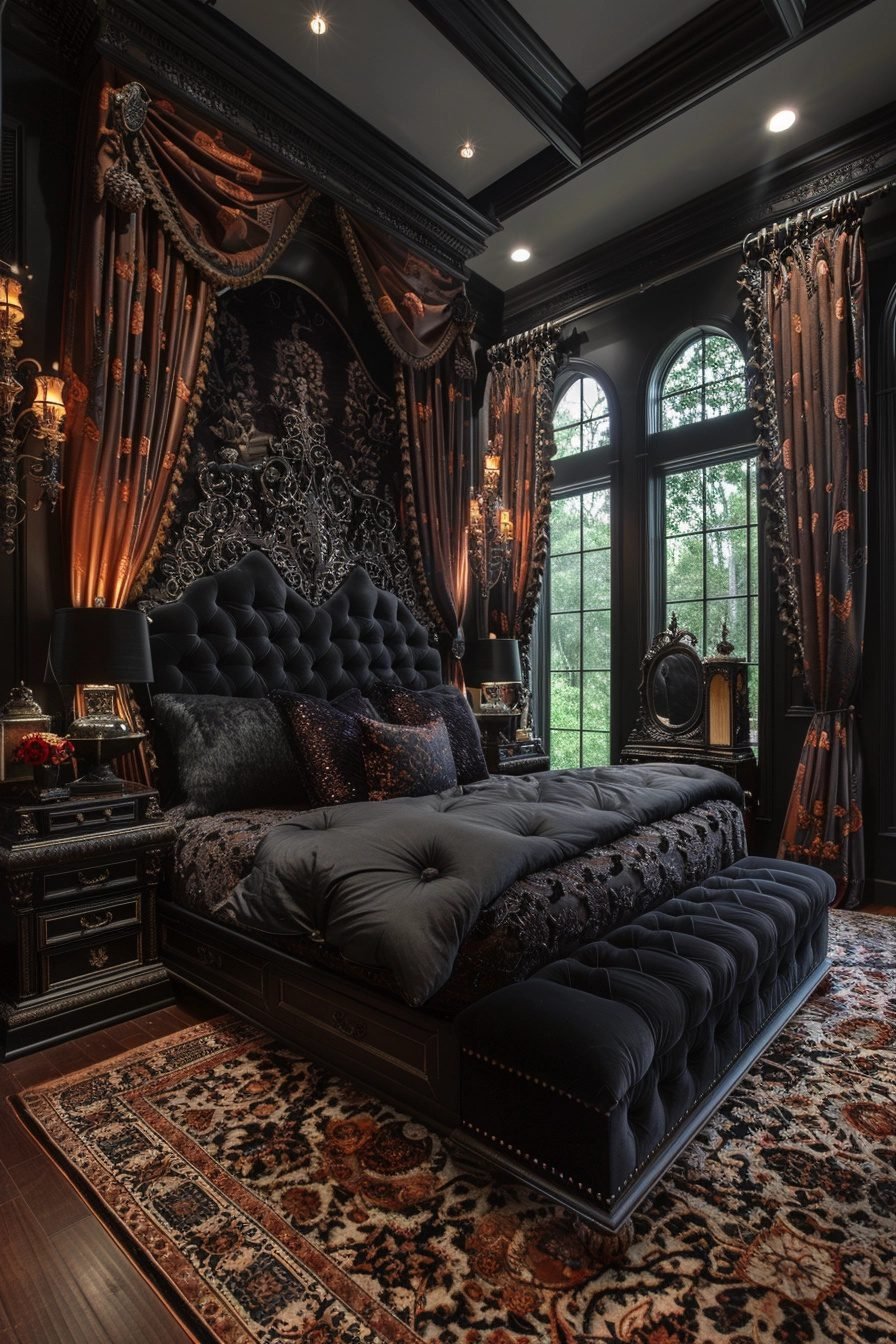 29 Gothic Bedroom Ideas To Create A Dramatic Atmosphere - Courtneys World