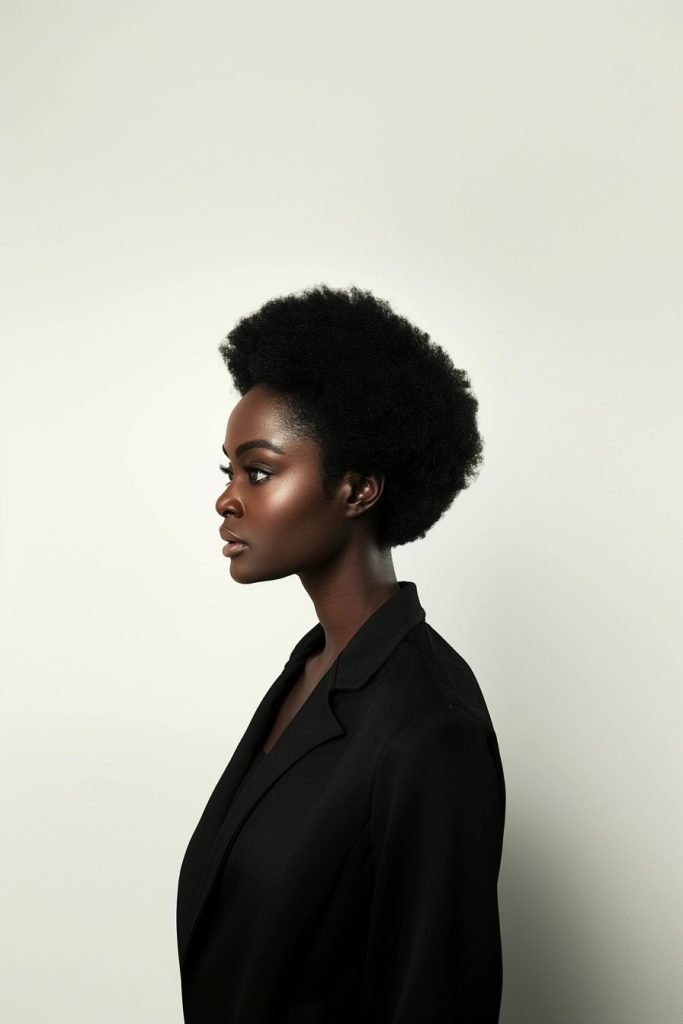Tapered Afro hairstyles for black hair