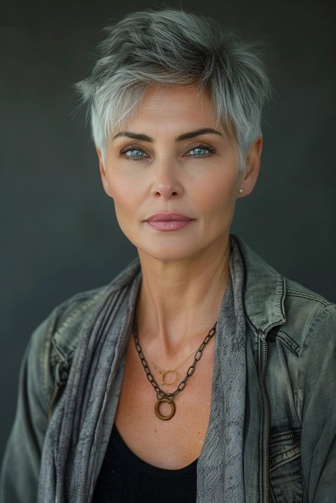 Tapered Cut hairstyles 50 year old women