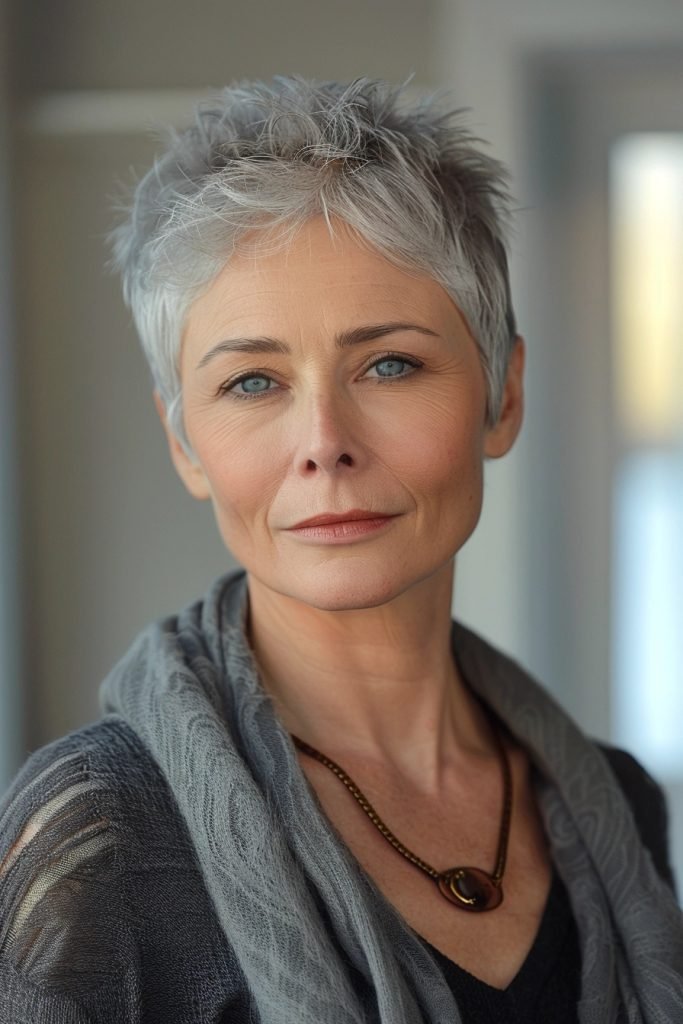 Tapered Cut hairstyles 50 year old women