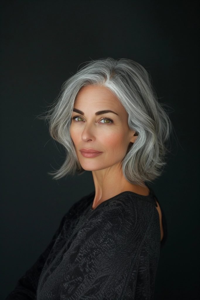 Textured Bob hairstyles 50 year old women