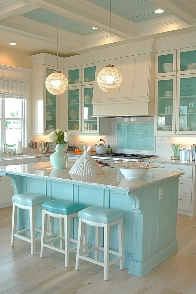 Tranquil Ocean-Inspired Kitchens