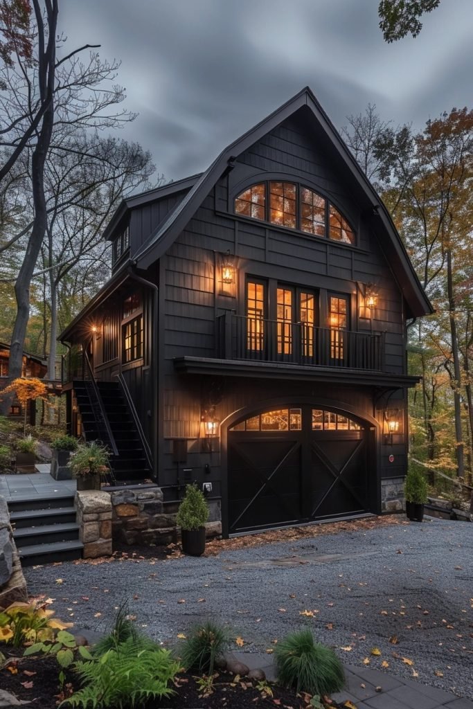 Two-Story Farmhouse Garage