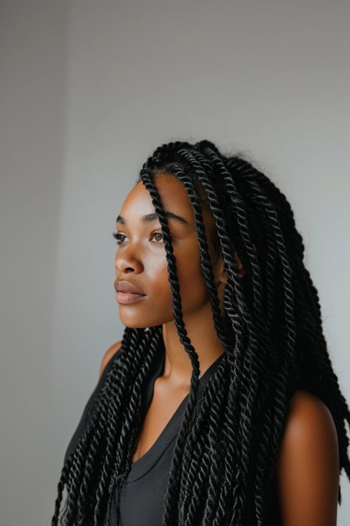 Two-Strand Twists hairstyles for black hair