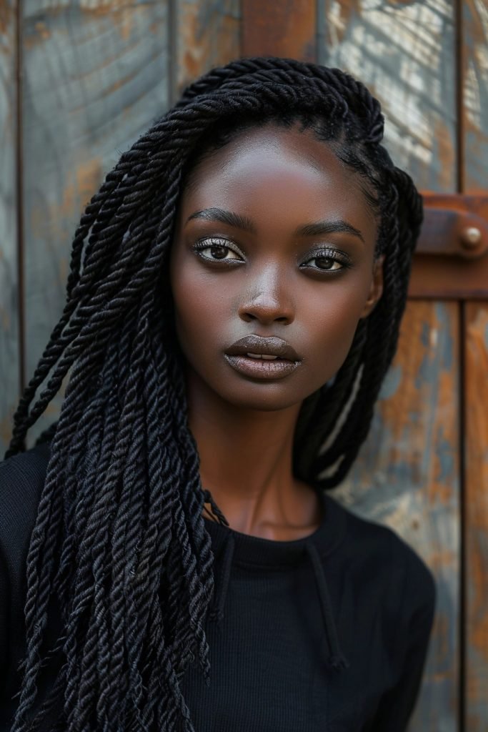 Two-Strand Twists hairstyles for black hair