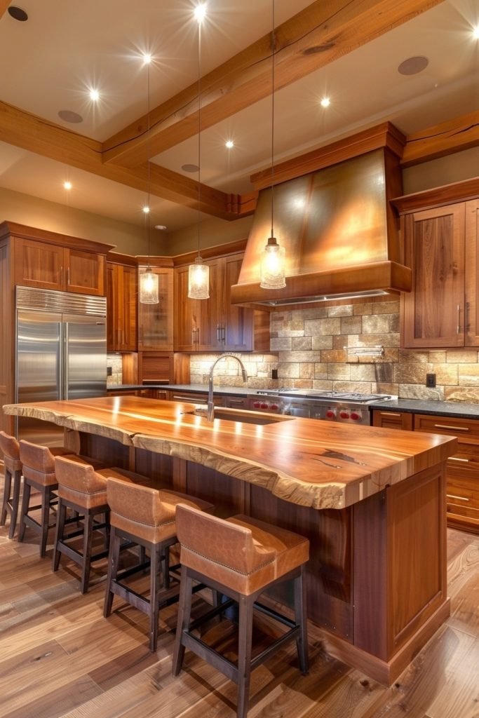Warm Toned Wood Luxury