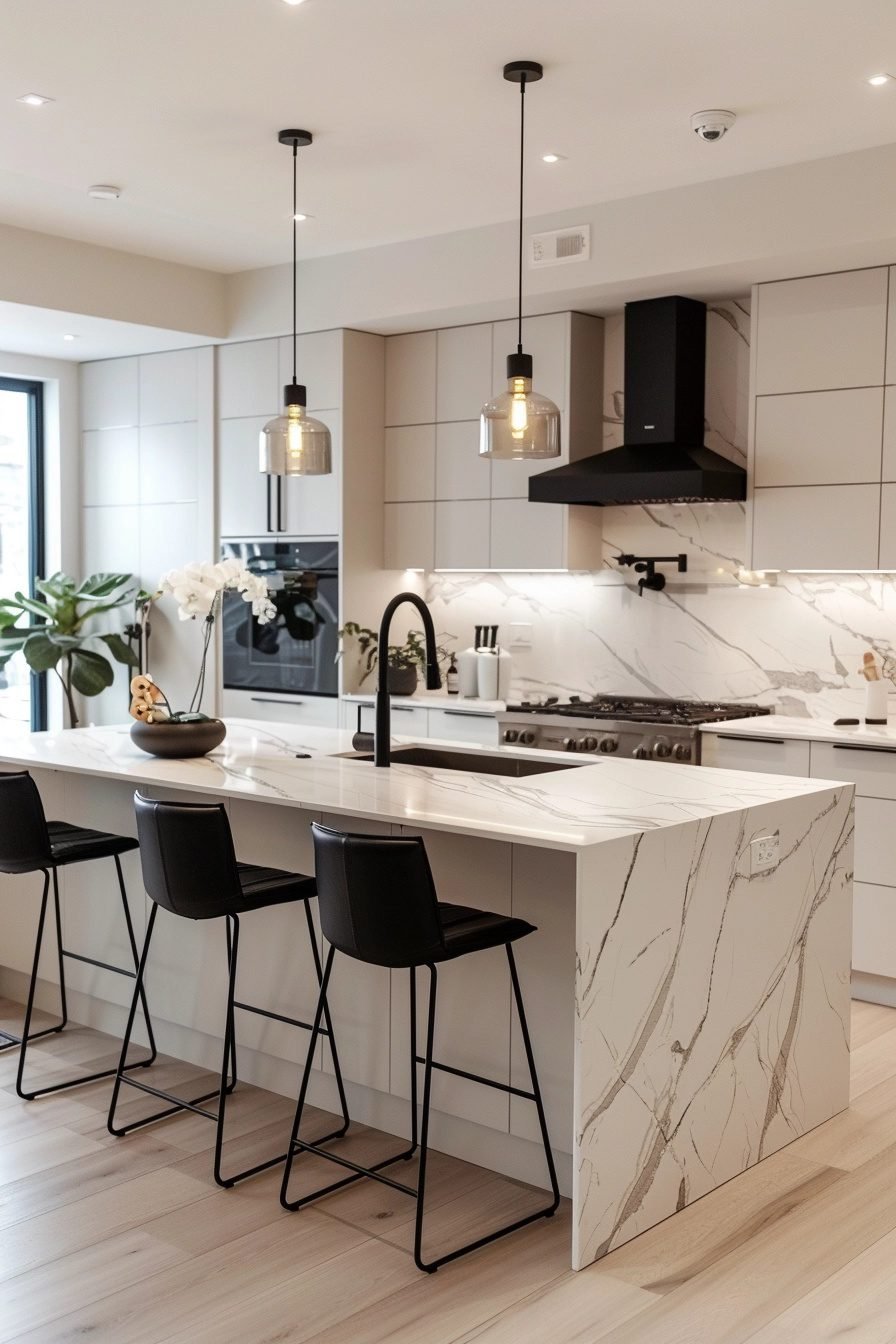 29 Black And White Modern Kitchen Ideas For A Stunning Makeover ...