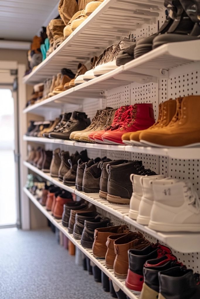 Adjustable Shoe Shelving