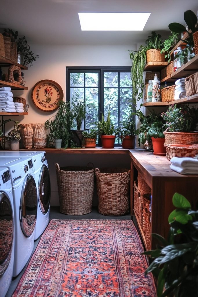 Bohemian Laundry Nook