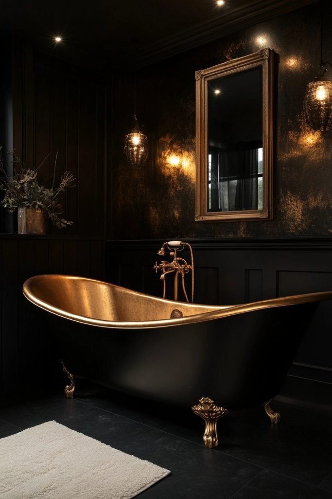 Bold Black and Gold Retreat