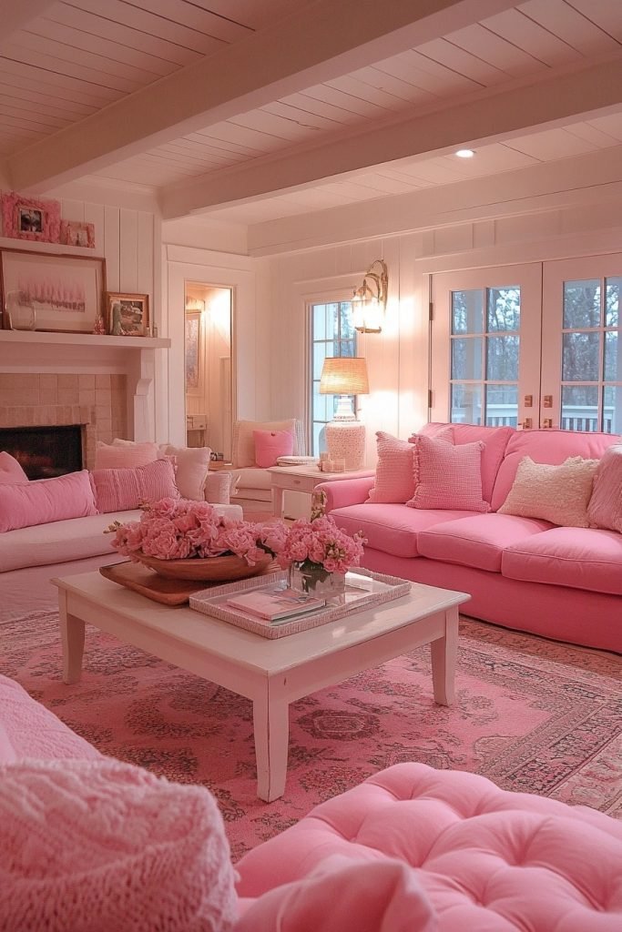 Candied Pink Conversation Space