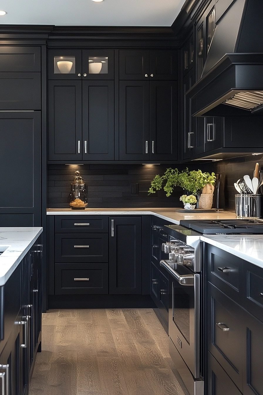 29 Black Modern Kitchen Ideas For A Bold And Sophisticated Look ...