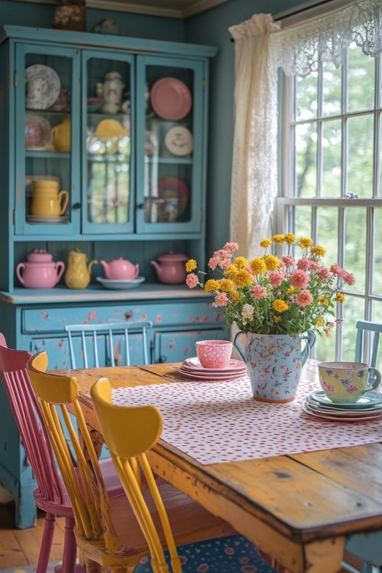 29 Shabby Chic Dining Room Ideas For A Cozy Gathering Space - Courtneys ...