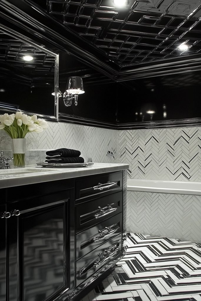Chevron Charm Washroom